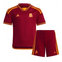 Dětský Fotbalový dres AS Roma Lorenzo Pellegrini #7 2023-24 Domácí Krátký Rukáv (+ trenýrky)